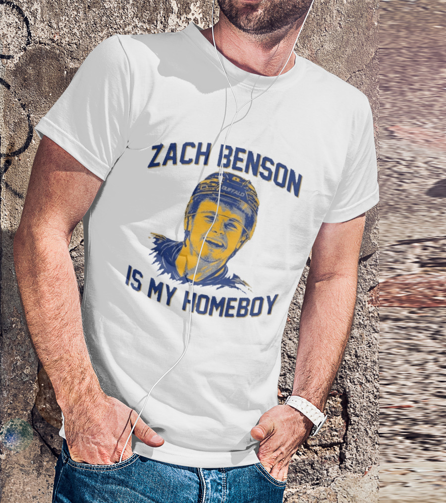 Zach Benson Is My Homeboy Buffalo Hockey Fan T-Shirt