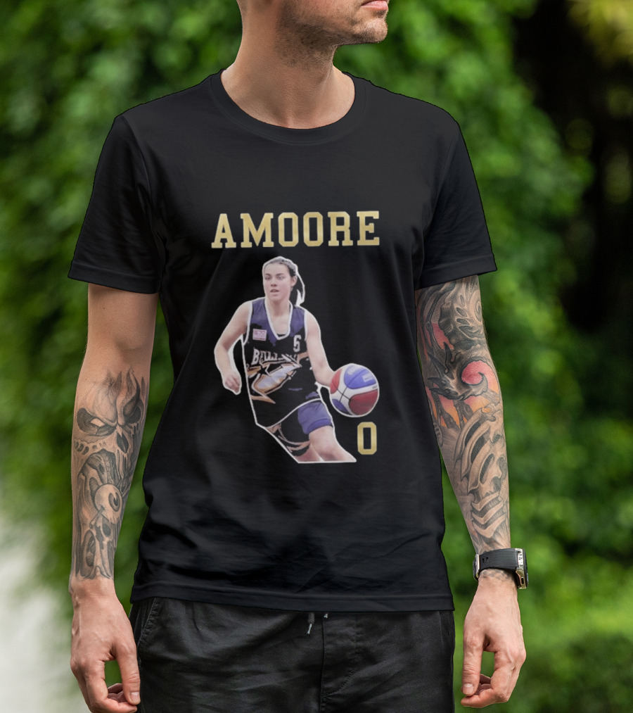 Amoore Bulls Basketball Player Jersey Number 0 T-Shirt