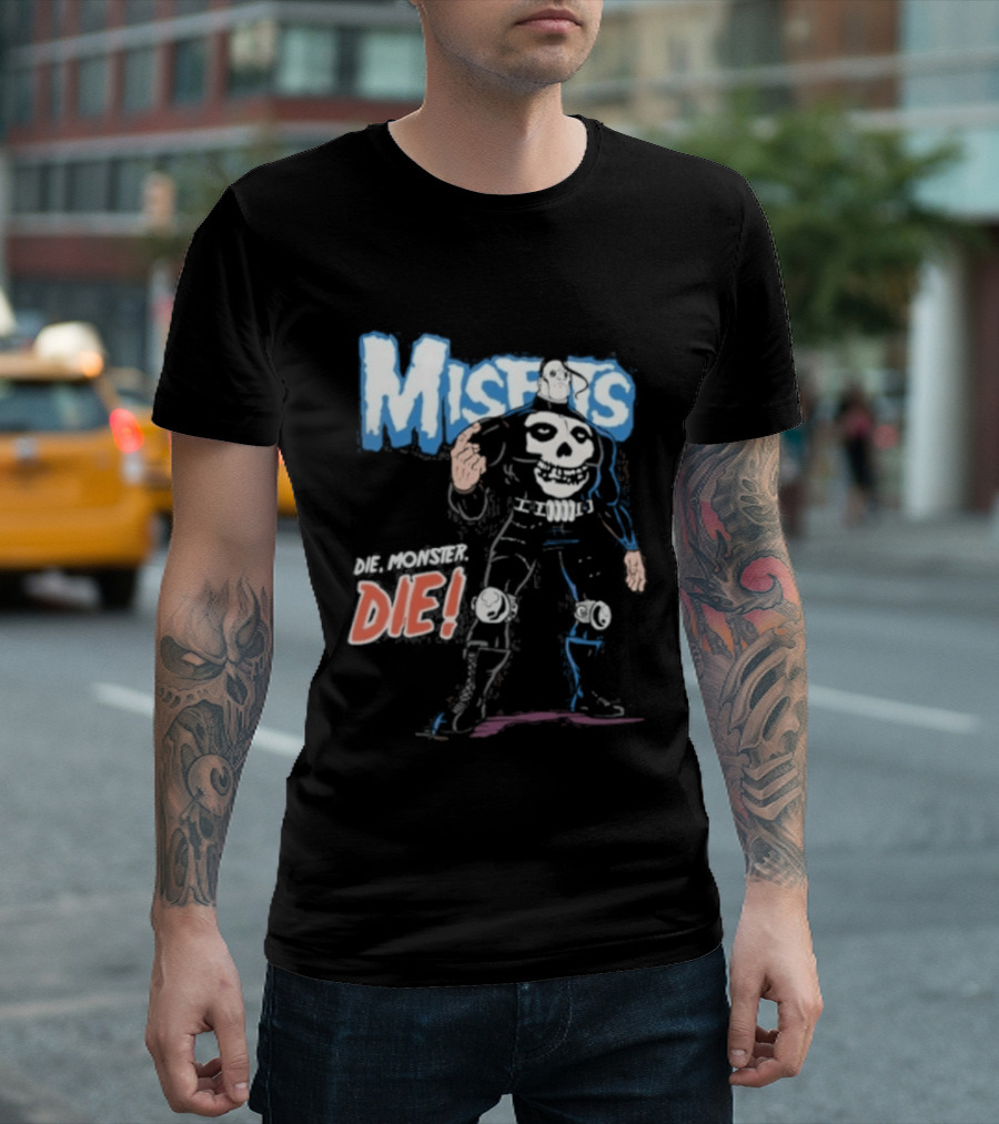 Misfits Die Die My Darling Skeleton Warrior T-Shirt
