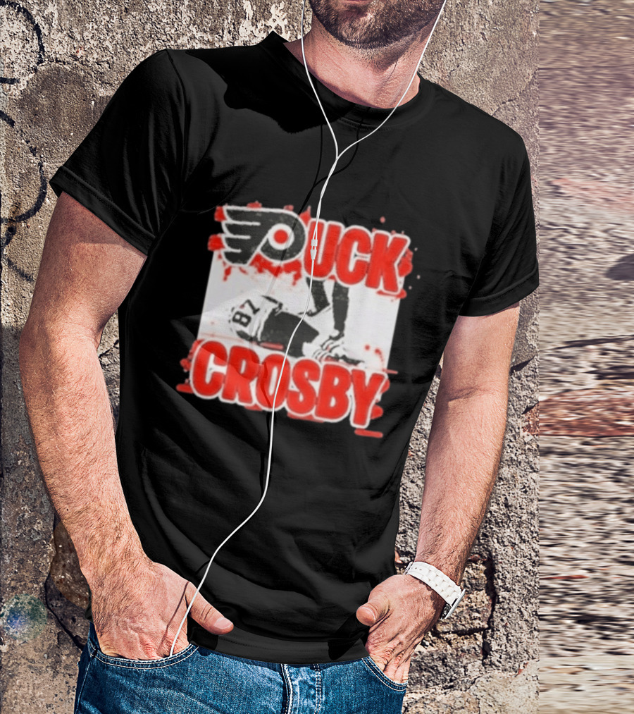 Puck Crosby Philadelphia Flyers Hockey 87 2026 T-Shirt