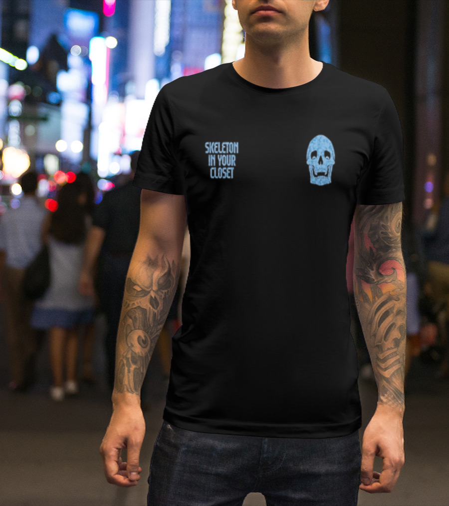 Skeleton In Your Closet Llof Blue Skull T-Shirt