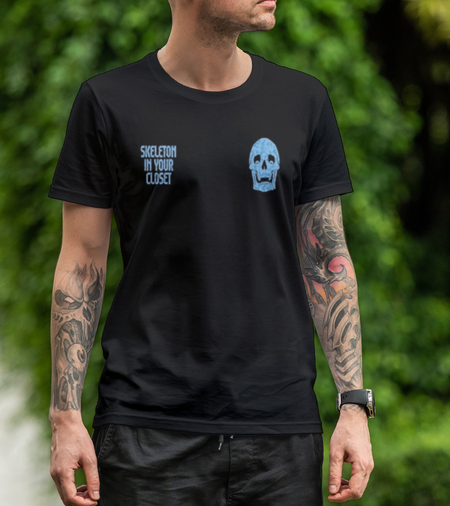 Skeleton In Your Closet Llof Blue Skull T-Shirt