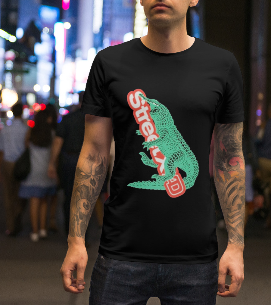 StreetxAD Basilik Gator Vintage Crocodile T-Shirt