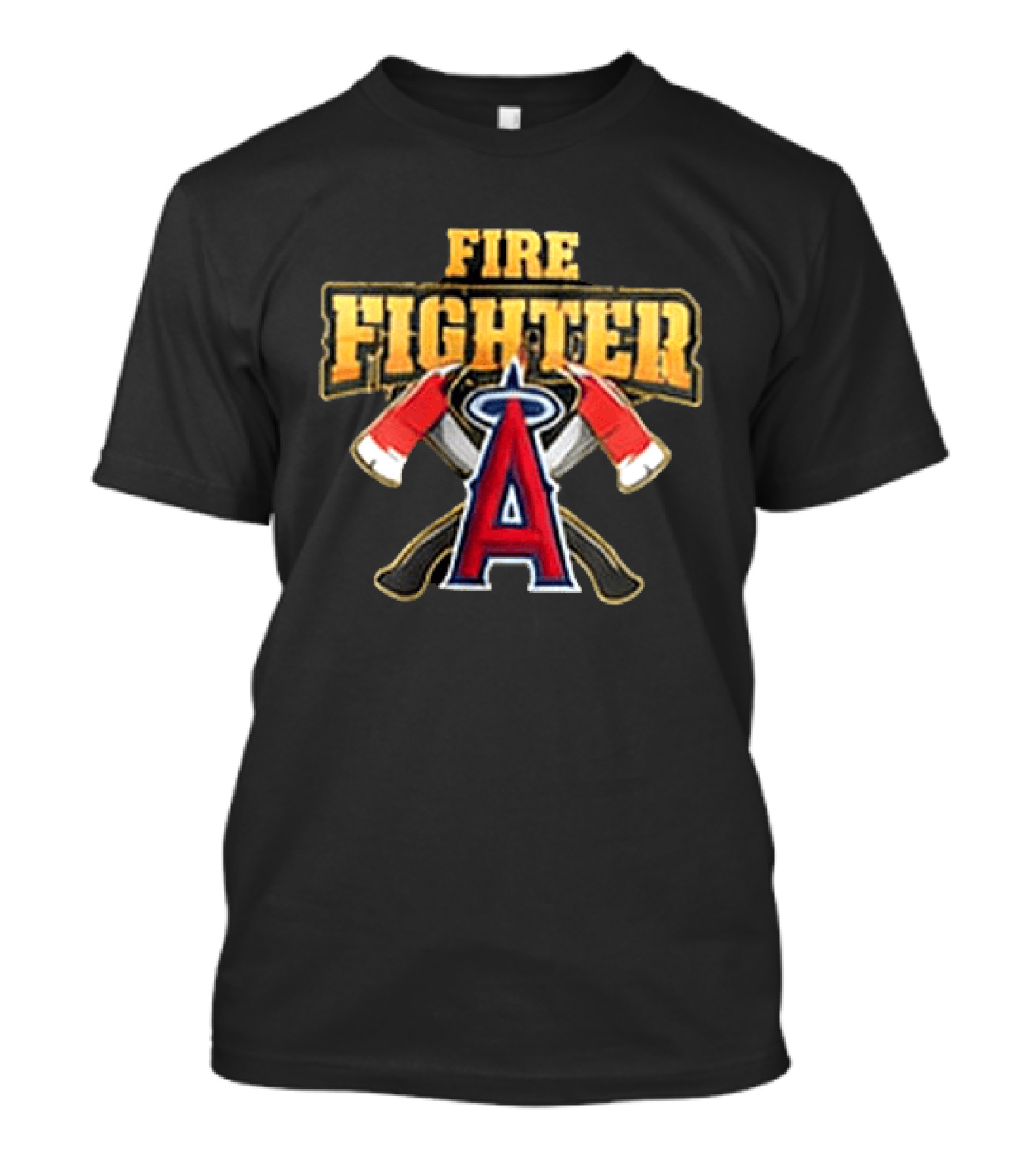 2026 Angels Firefighter Appreciation Giveaway Fire Fighter Axes T-Shirt