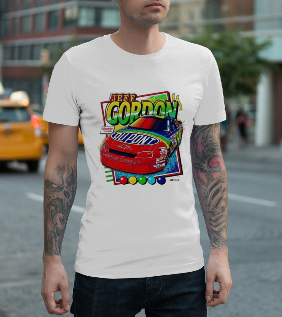 Hendrick Motorsports Jeff Gordon Dupont Chevrolet #24 Racing Car T-Shirt