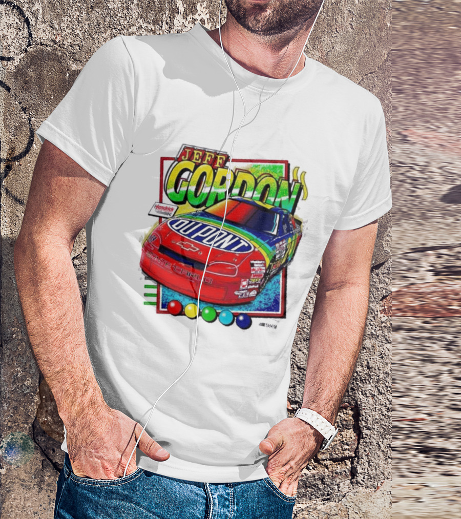 Hendrick Motorsports Jeff Gordon Dupont Chevrolet #24 Racing Car T-Shirt