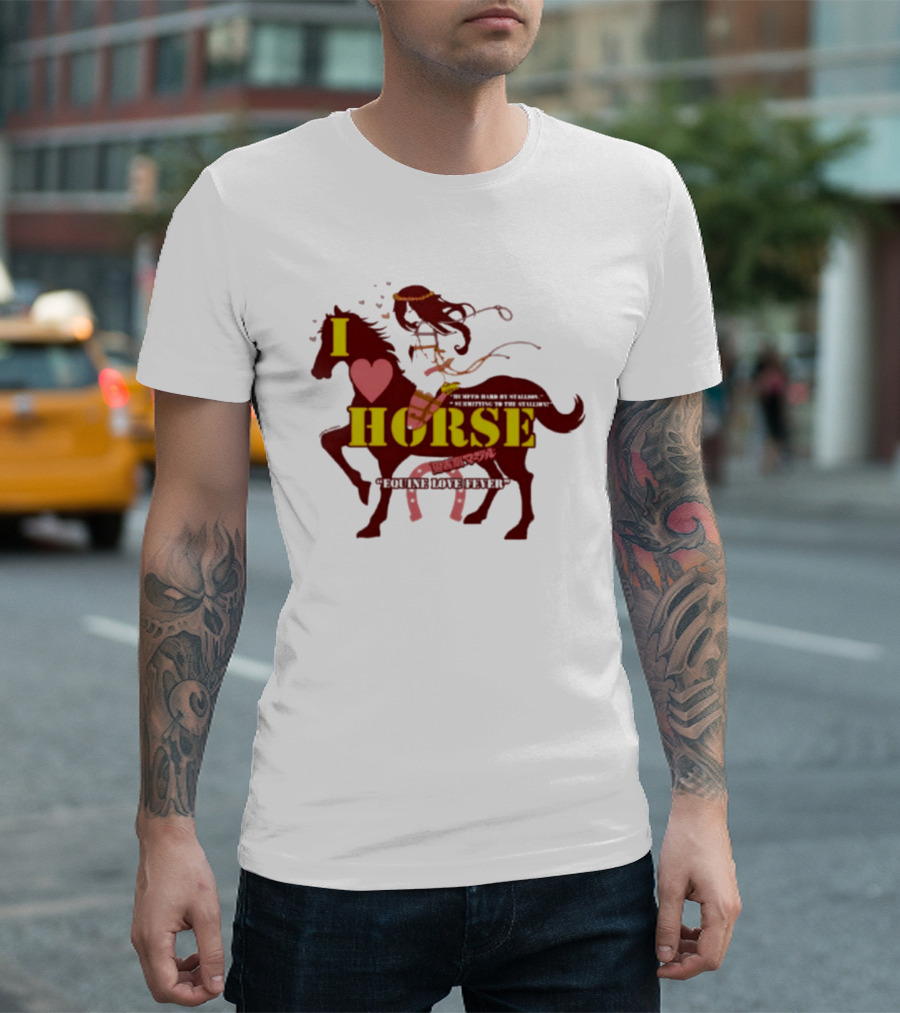 I Love Horse Equine Heart Fever T-Shirt
