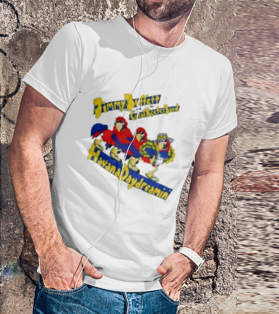 Jimmy Buffett Coral Reefer Band Havana Daydreamin Parrot 1997 Tour T-Shirt