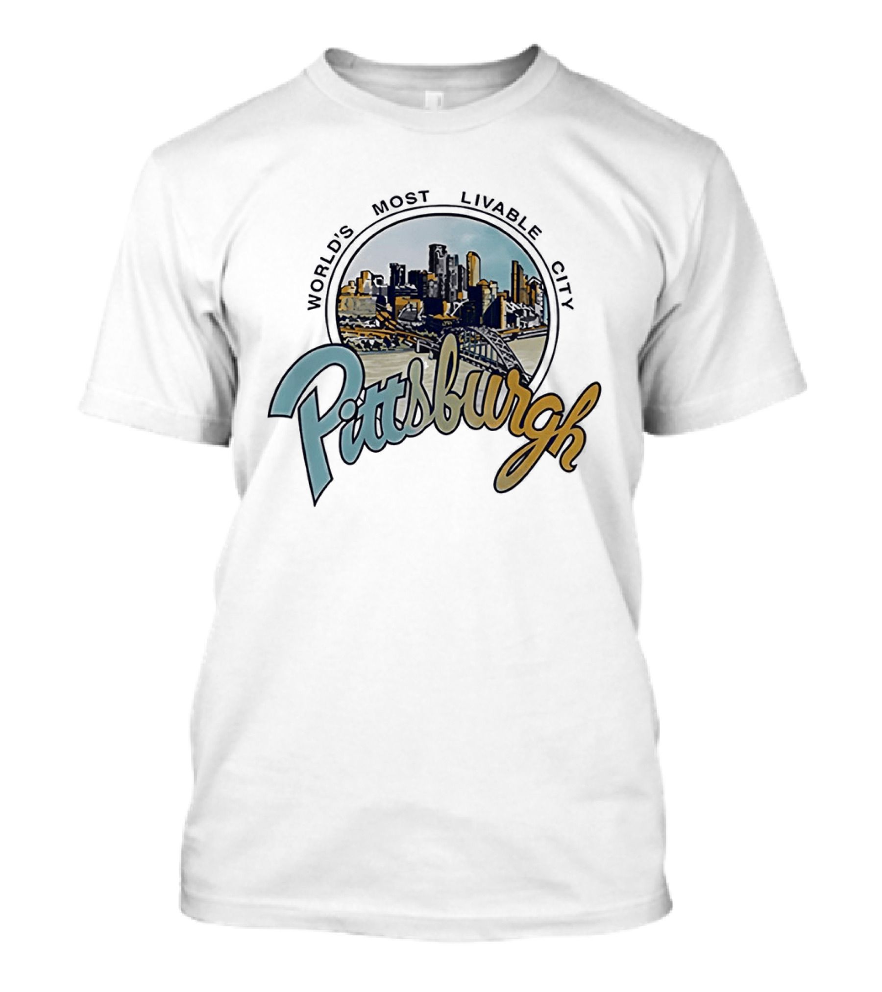 World's Most Livable City Pittsburgh Skyline T-Shirt