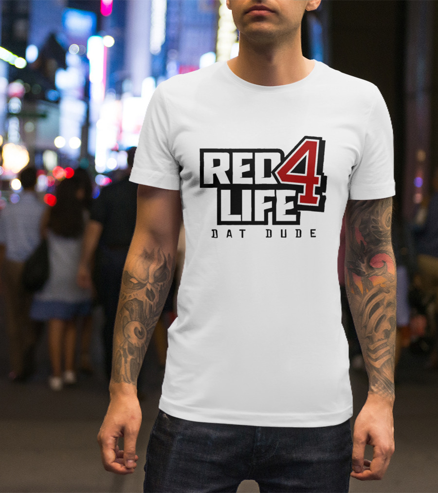 Red4Life Bat Dude Cincinnati Reds Baseball Fan Spirit T-Shirt