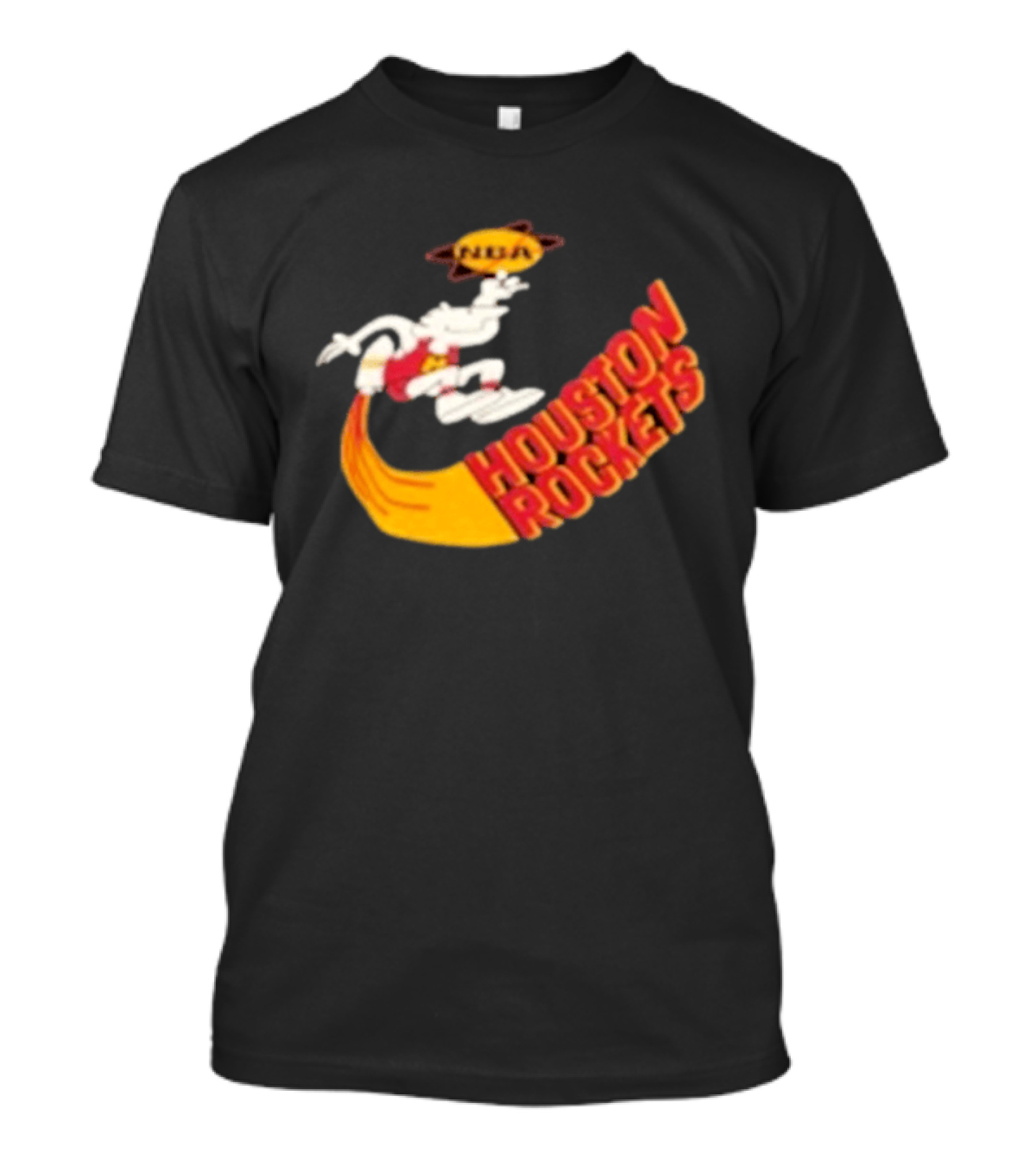 NBA Houston Rockets Retro Mascot Worn T-Shirt
