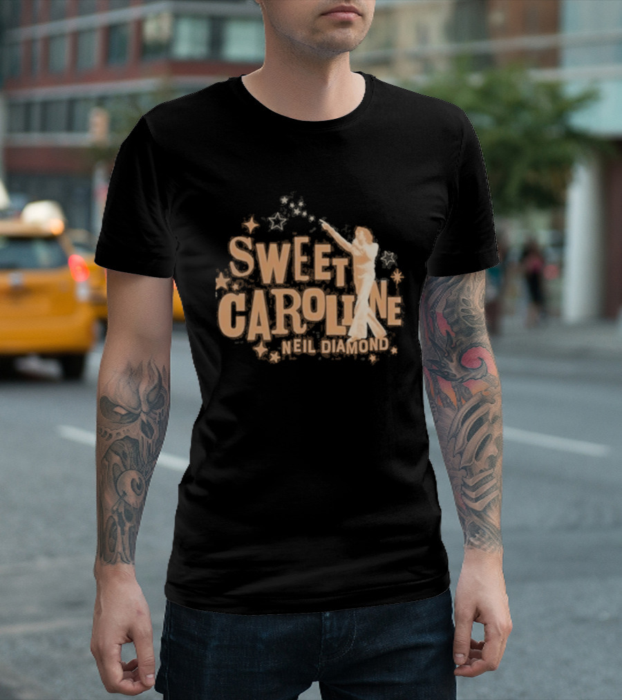 Sweet Caroline Neil Diamond Vintage Style Retro Aesthetic T-Shirt