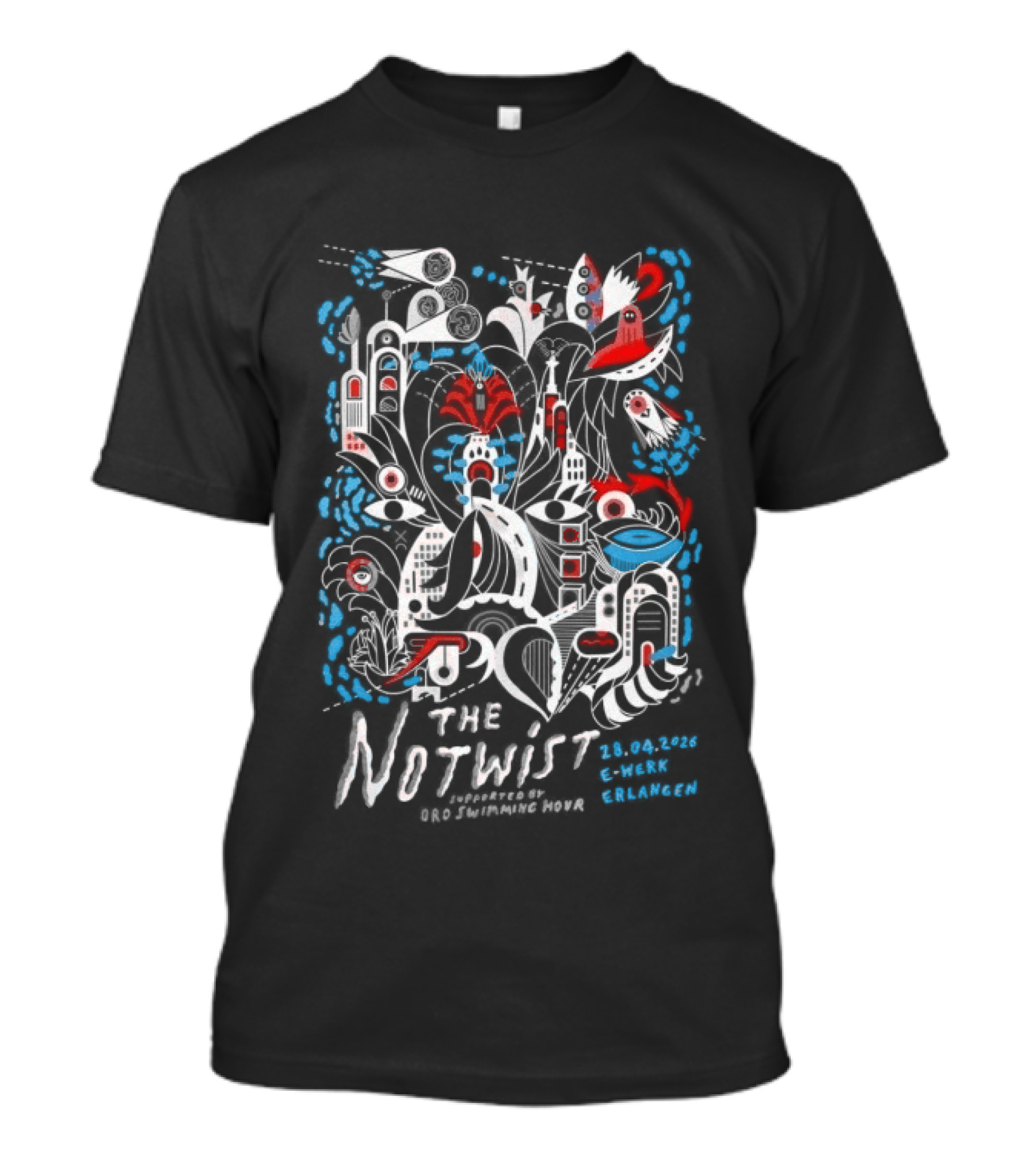 The Notwist April 28 2026 Erlangen Germany Blossoms And Architecture T-Shirt