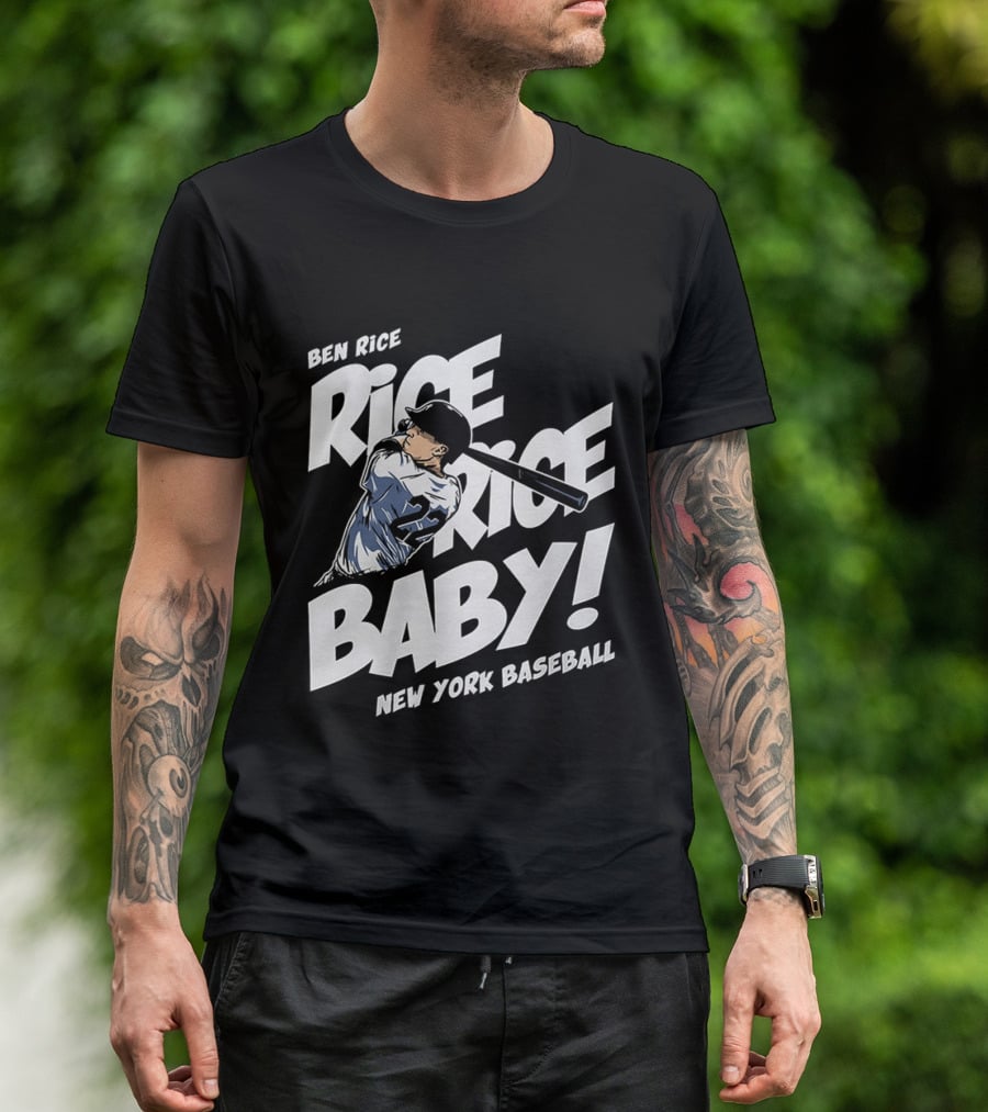 Ben Rice Rice Rice Baby New York Baseball T-Shirt