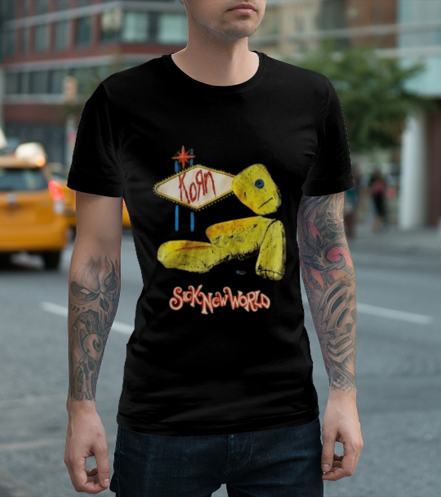Korn Sick New World 2026 Las Vegas Voodoo Doll April 25 Event T-Shirt