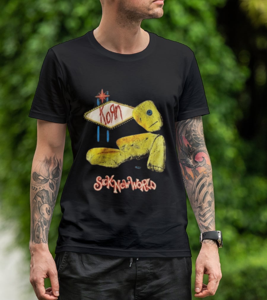 Korn Sick New World 2026 Las Vegas Voodoo Doll April 25 Event T-Shirt
