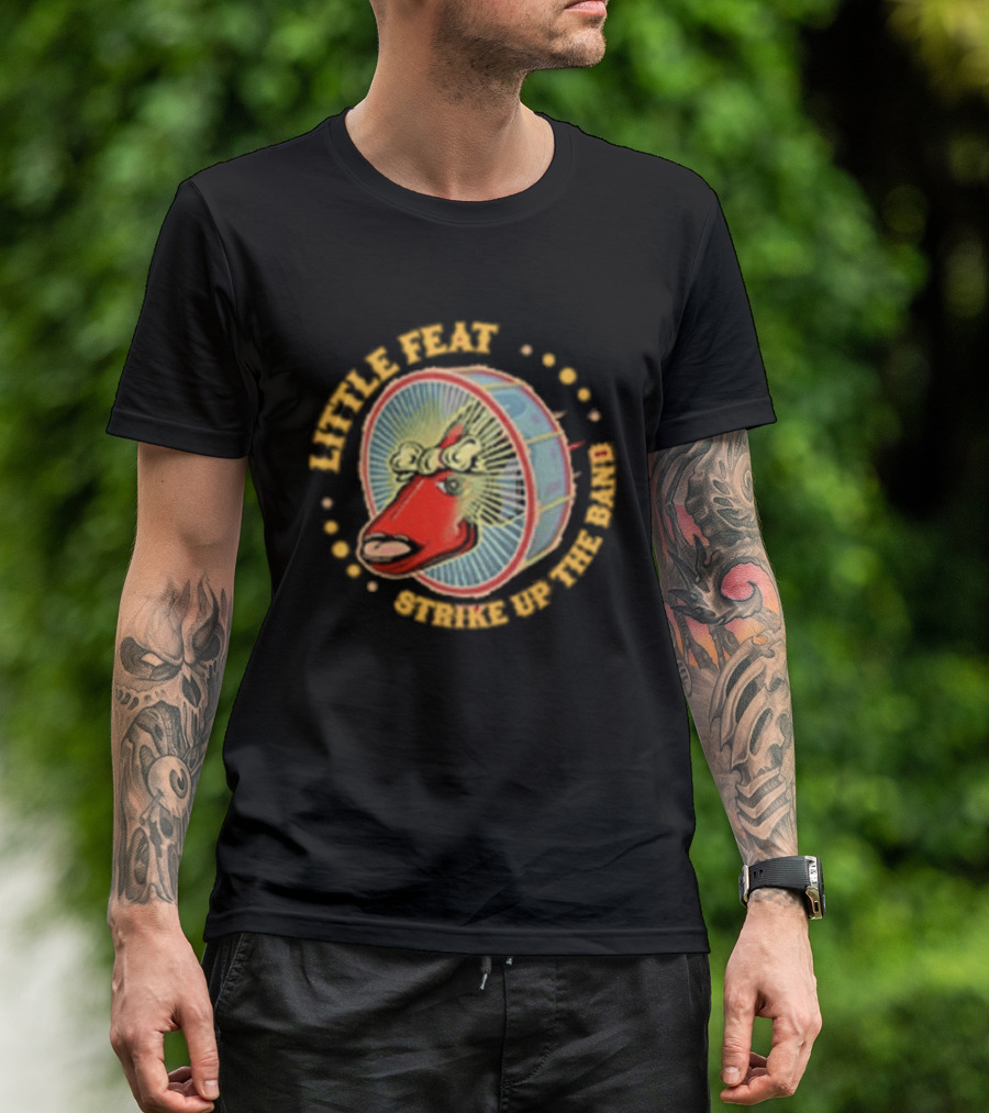 Little Feat Strike Up The Band Tour Drumhead T-Shirt