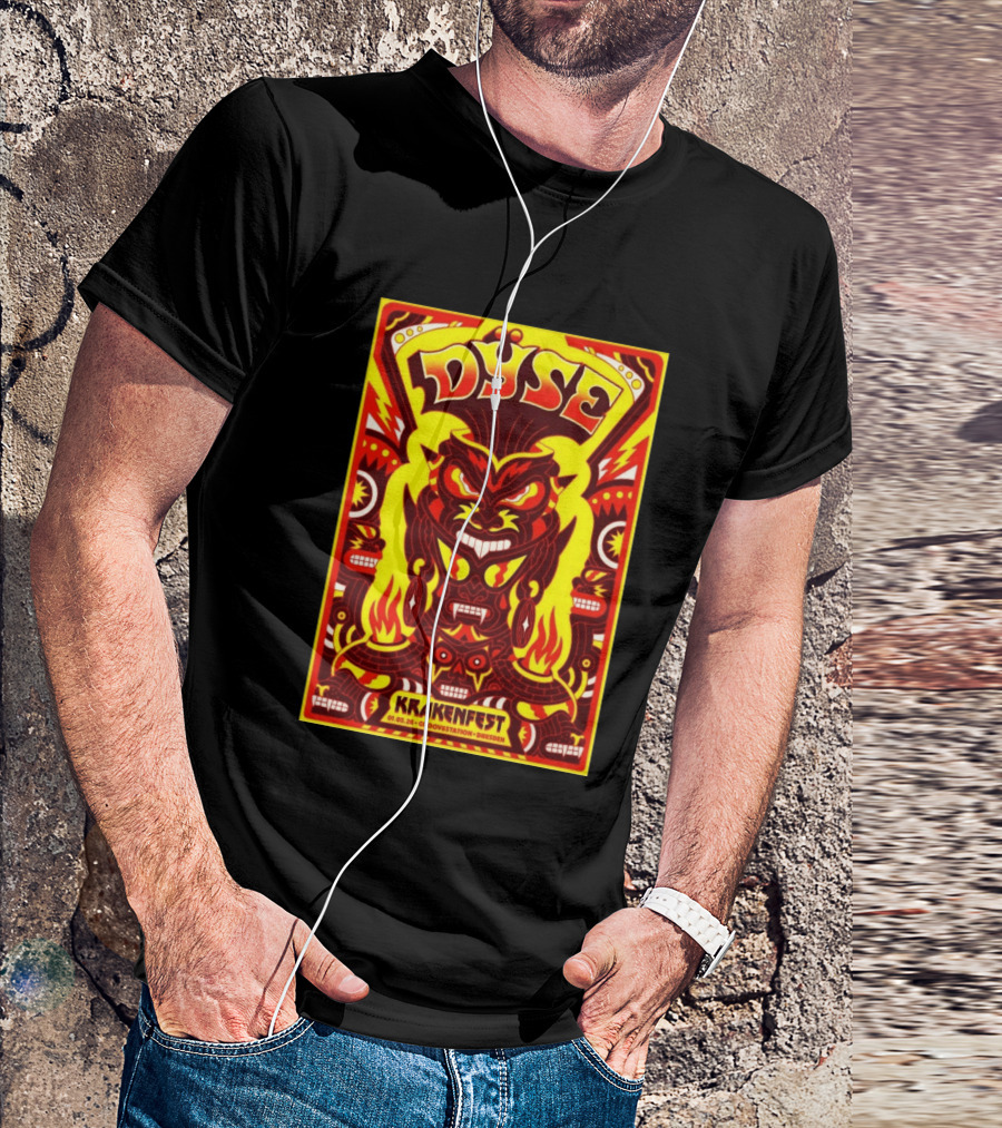 Dyse Krakenfest 01.05.26 Groovestation Dresden Bold Psychedelic Demon T-Shirt