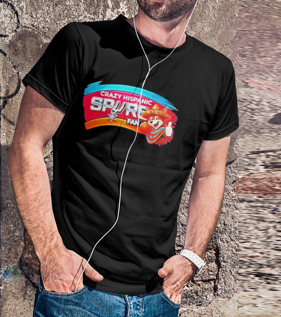 Crazy Hispanic Spurs Fan San Antonio Coyote Basketball 2026 T-Shirt