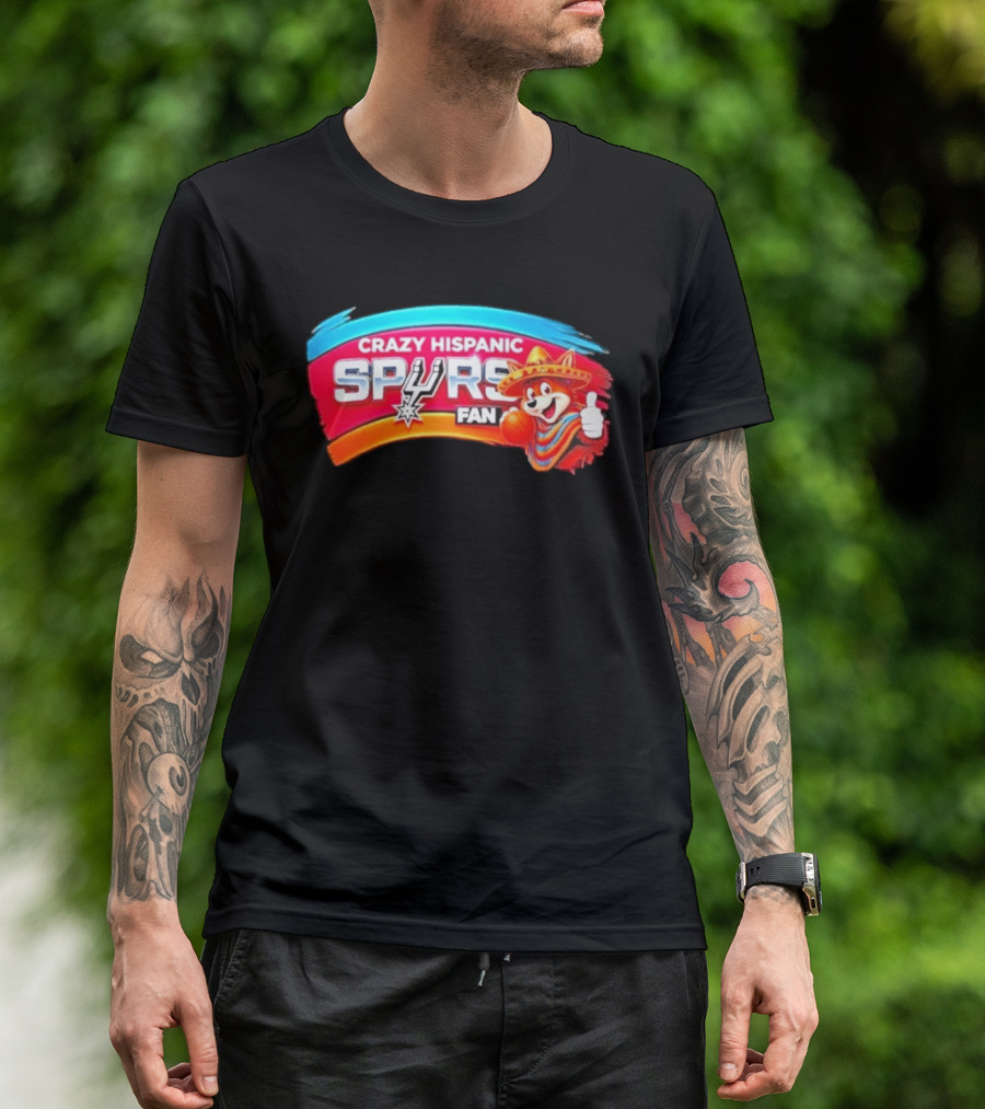 Crazy Hispanic Spurs Fan San Antonio Coyote Basketball 2026 T-Shirt