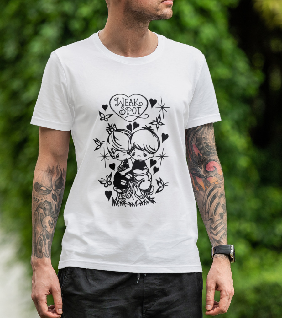 2026 I Love Weak Spot Heart Butterfly Stars T-Shirt