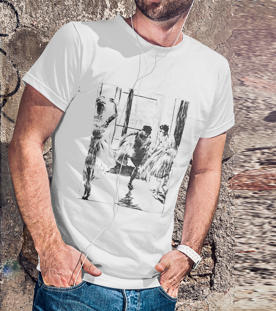 Ballet Dancers Sketch Dance Movements In Tutu Outfits T-Shirt
