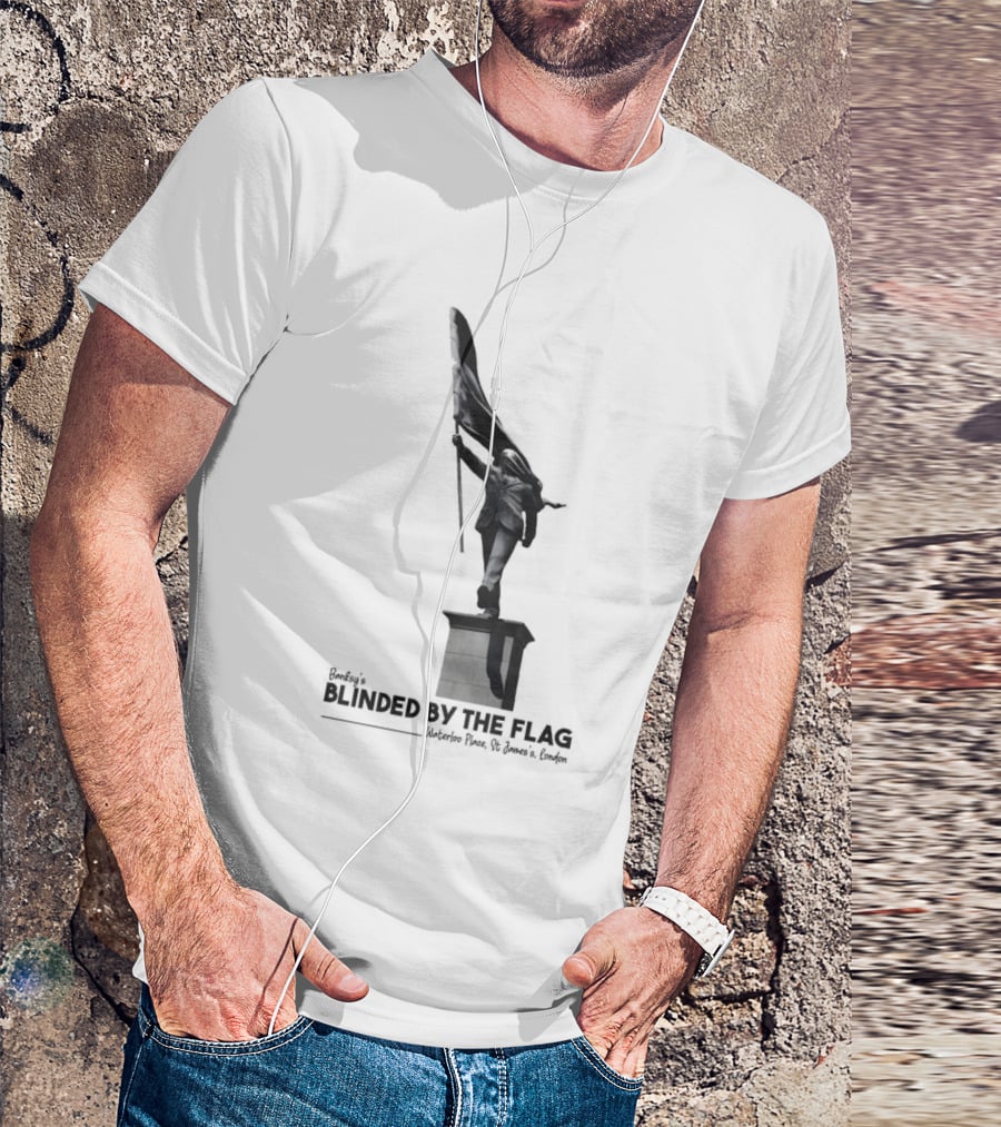 Banksy Blinded By The Flag London Statue T-Shirt
