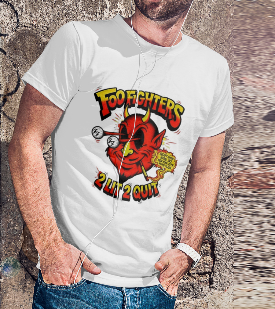 Foo Fighters Secret Show New York City Irving Plaza 2 Lit 2 Quit 2026 T-Shirt
