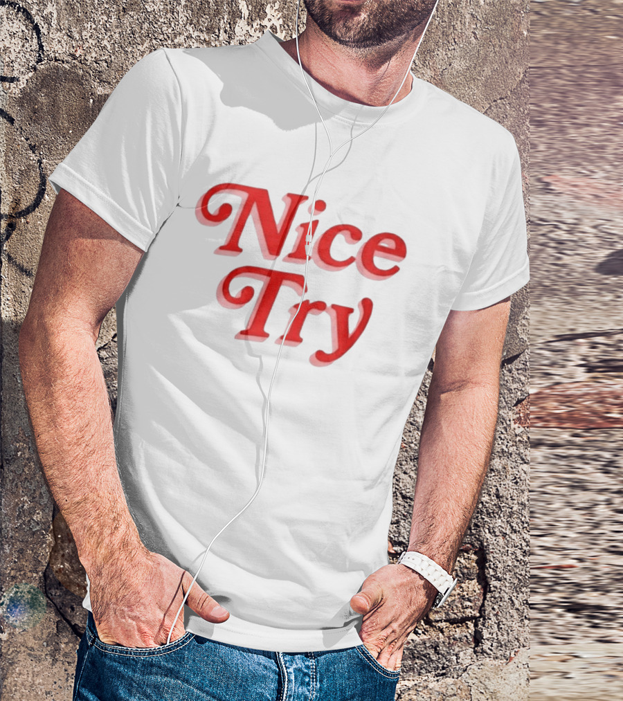 Nice Try Rose Burnout T-Shirt
