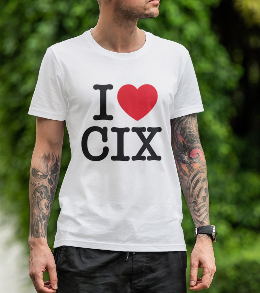 I Love CIX Fan Merchandise With Heart T-Shirt