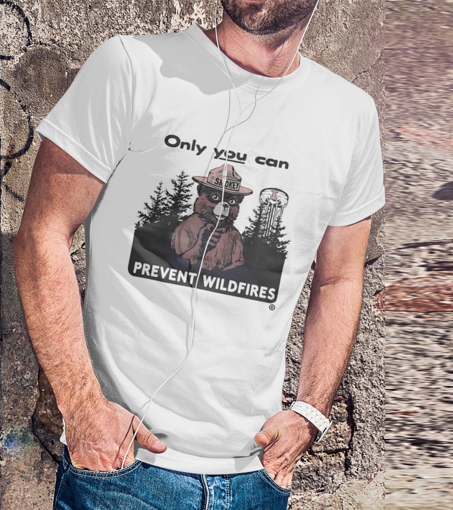 Smokey Bear Idaho Vandals Only You Can Prevent Wildfires T-Shirt