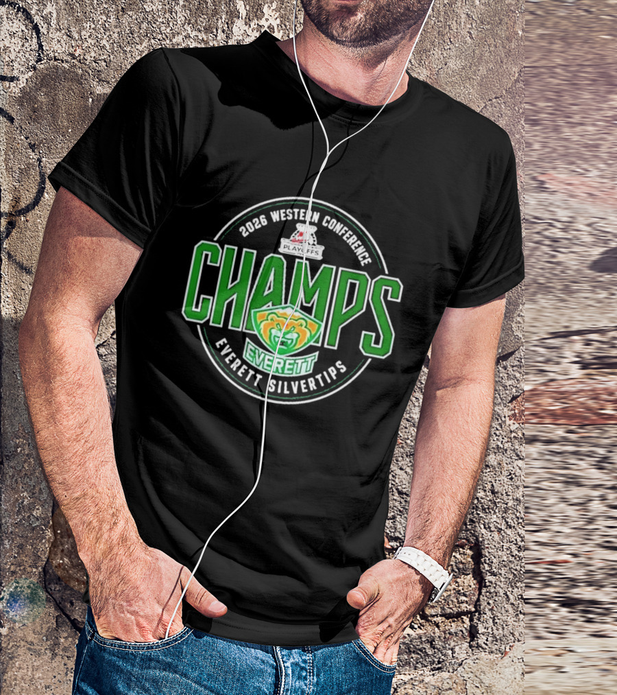 2026 Western Conference Champs Everett Silvertips T-Shirt