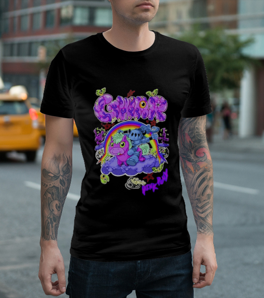 Gwar Pink Pony Club Rainbow Fantasy Adventure T-Shirt