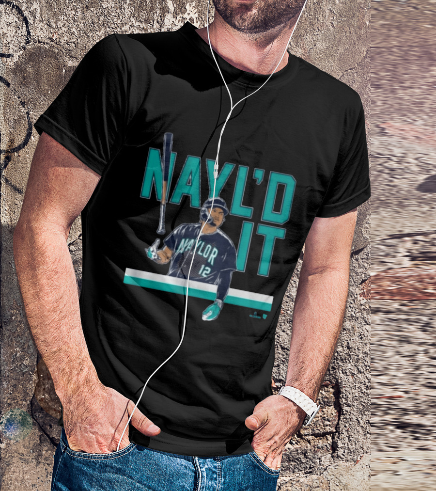 Josh Naylor Nayl'd It Bat Flip Baseball Player Number 12 T-Shirt