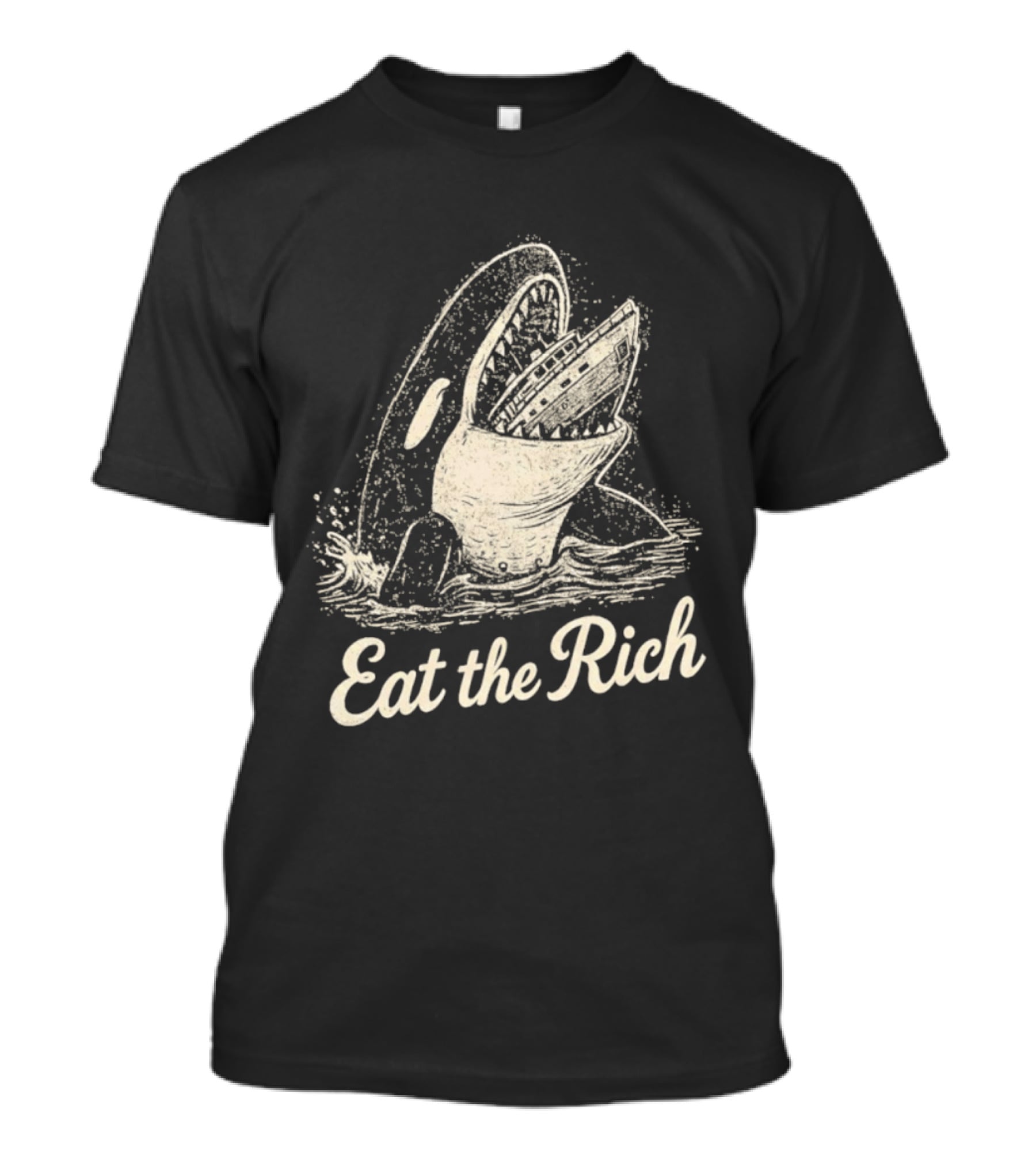 Eat The Rich Killer Whale Boat T-Shirt