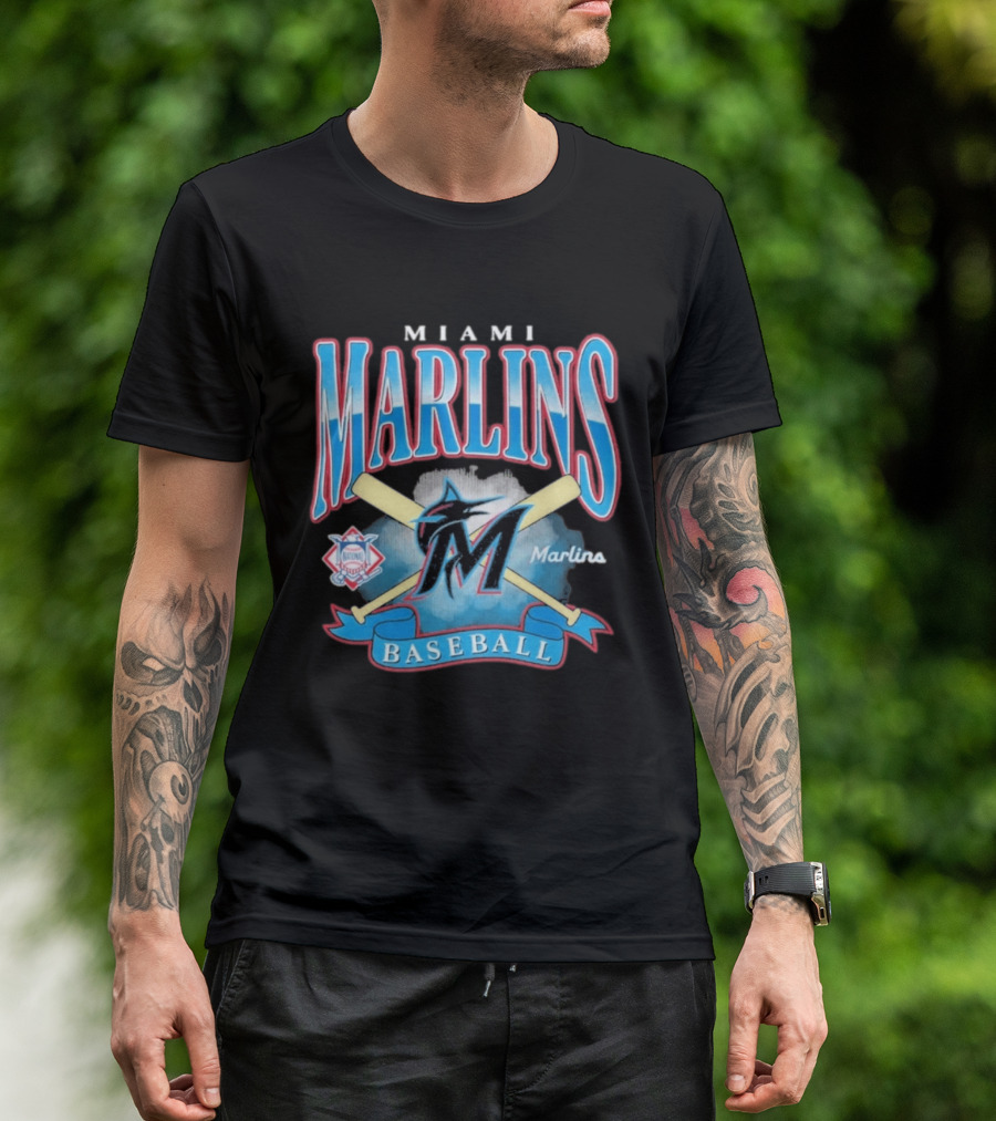 Miami Marlins Baseball Chrometown 47 Franklin National League T-Shirt