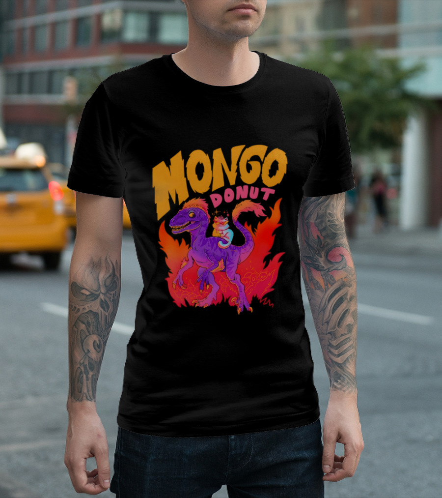 Mongo Donut Dungeon Crawler Carl Dinosaur T-Shirt