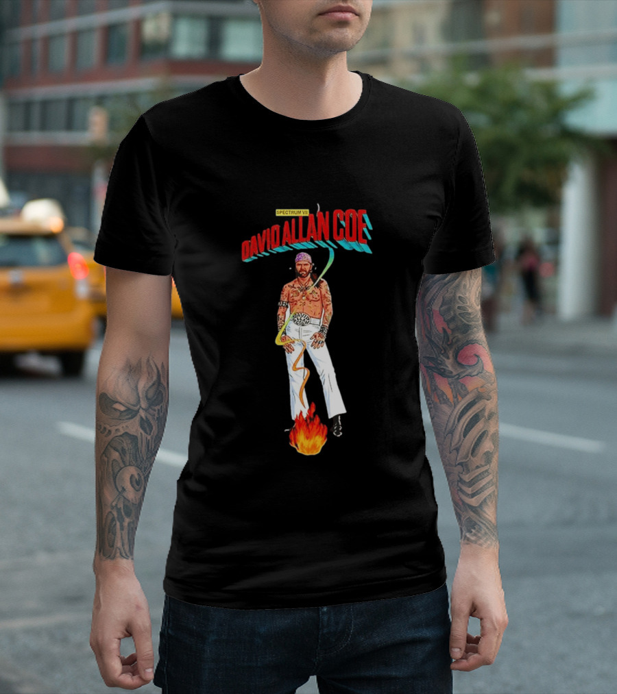 David Allan Coe Spectrum VII 2026 Vintage Style Music T-Shirt