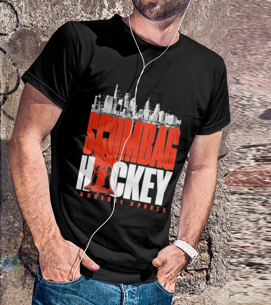 Barstool Sports Scumbag Hockey City Skyline T-Shirt