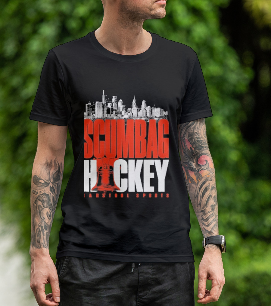Barstool Sports Scumbag Hockey City Skyline T-Shirt