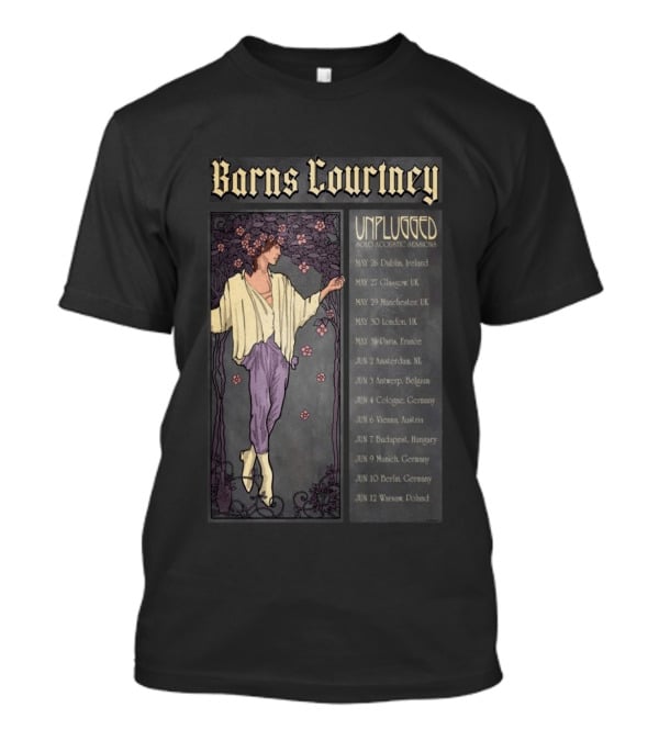 Barns Courtney Unplugged Tour May June 2023 UK Europe Dates T-Shirt