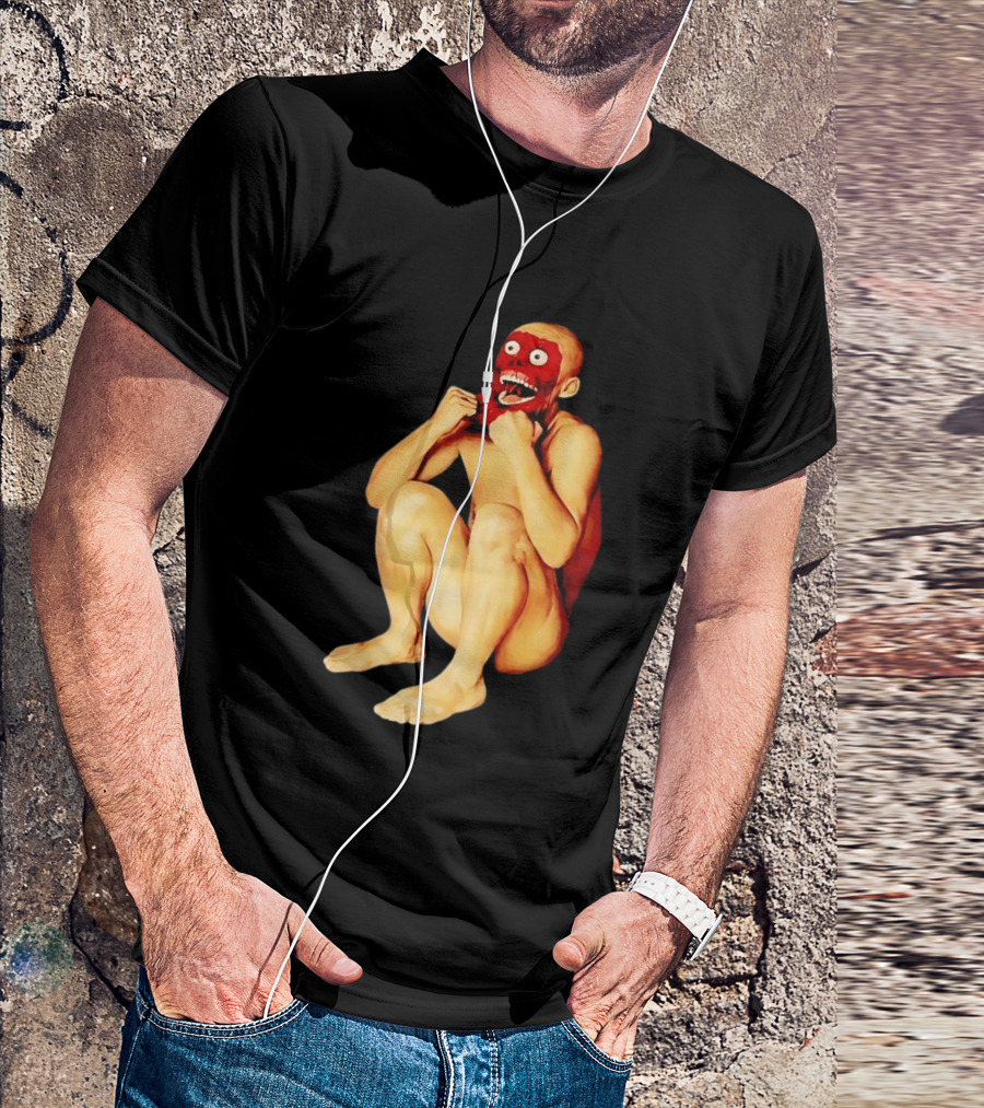 Face Off Meme Bald Character Peeling Illusion T-Shirt
