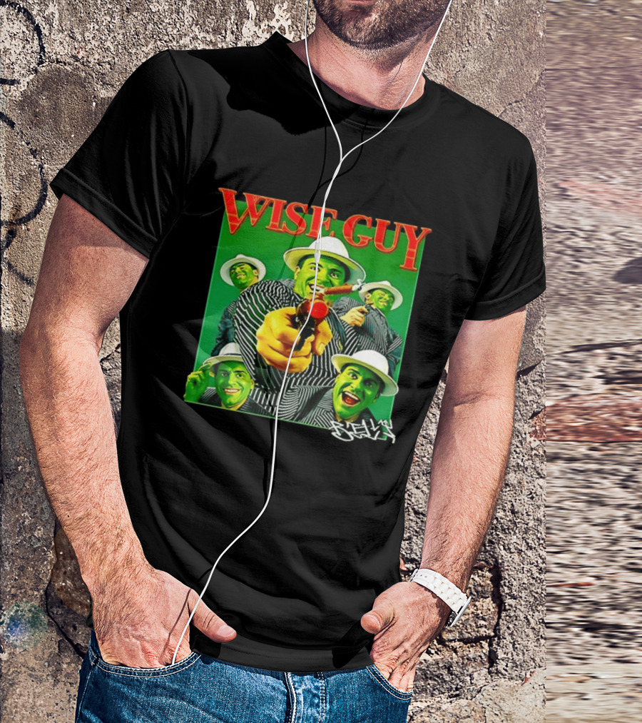 Wise Guy Billy Marchiafava Bold Green Suit And Hat Multiple Faces T-Shirt