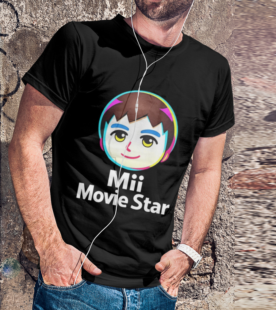 Mii Movie Star Icon Face Emojis T-Shirt
