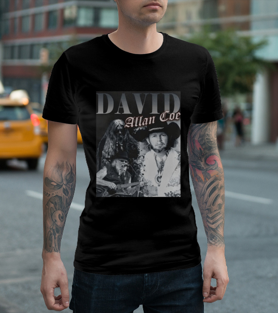David Allan Coe Iconic Country Music Legend Images T-Shirt