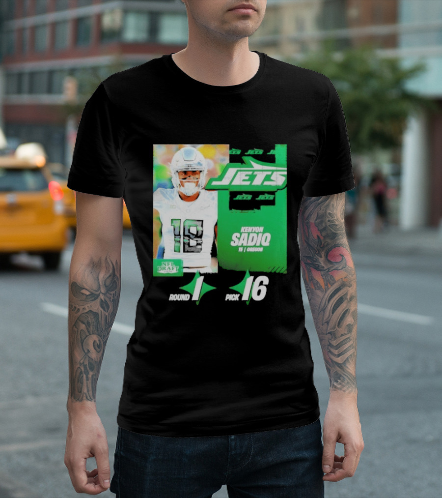 New York Jets Draft Kenyon Sadiq Pick 16 Round 1 2026 NFL Draft T-Shirt