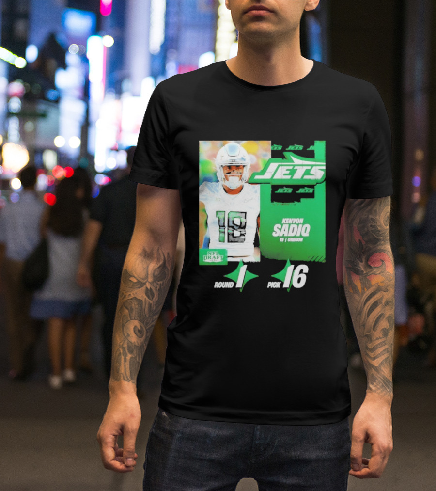 New York Jets Draft Kenyon Sadiq Pick 16 Round 1 2026 NFL Draft T-Shirt