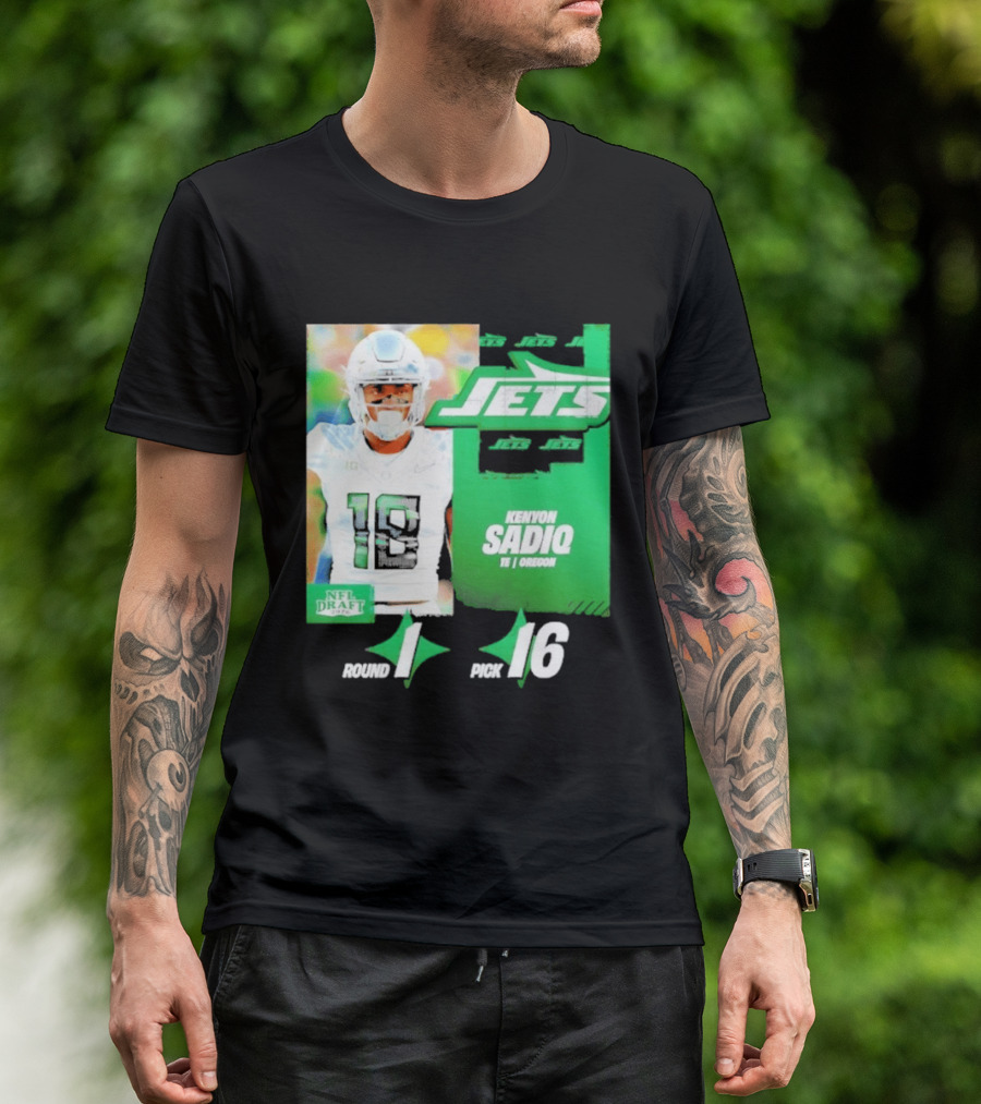 New York Jets Draft Kenyon Sadiq Pick 16 Round 1 2026 NFL Draft T-Shirt