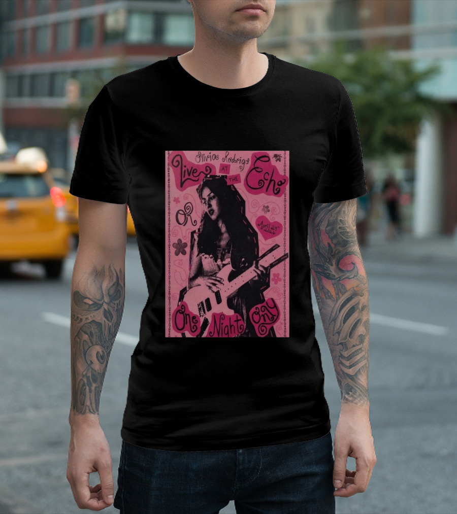 Olivia Rodrigo Live At The Echo April 24 2026 One Night Only T-Shirt