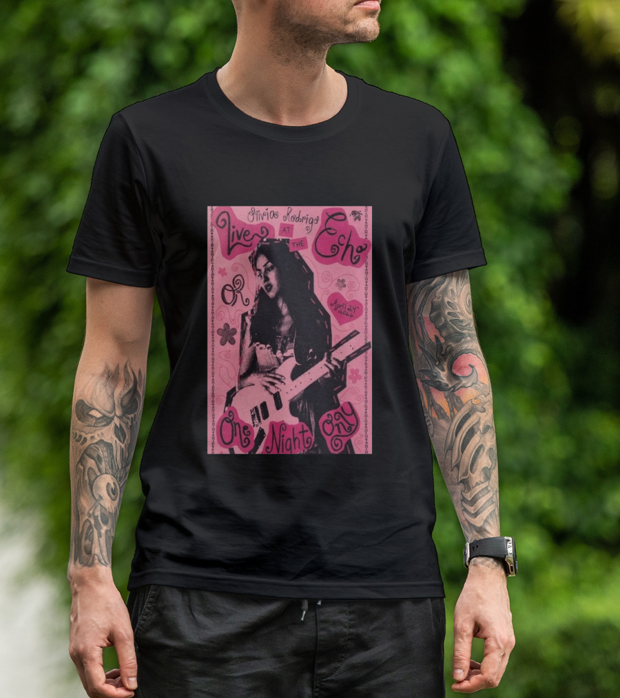 Olivia Rodrigo Live At The Echo April 24 2026 One Night Only T-Shirt